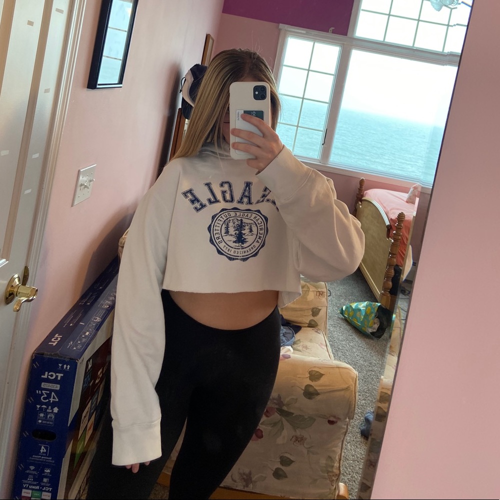 American Eagle Cropped Hoodie